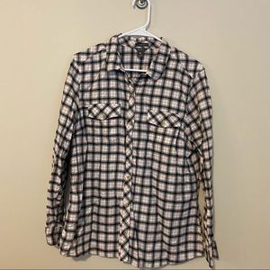 EUC Eddie Bauer Plaid Button-Up Flannel Shirt